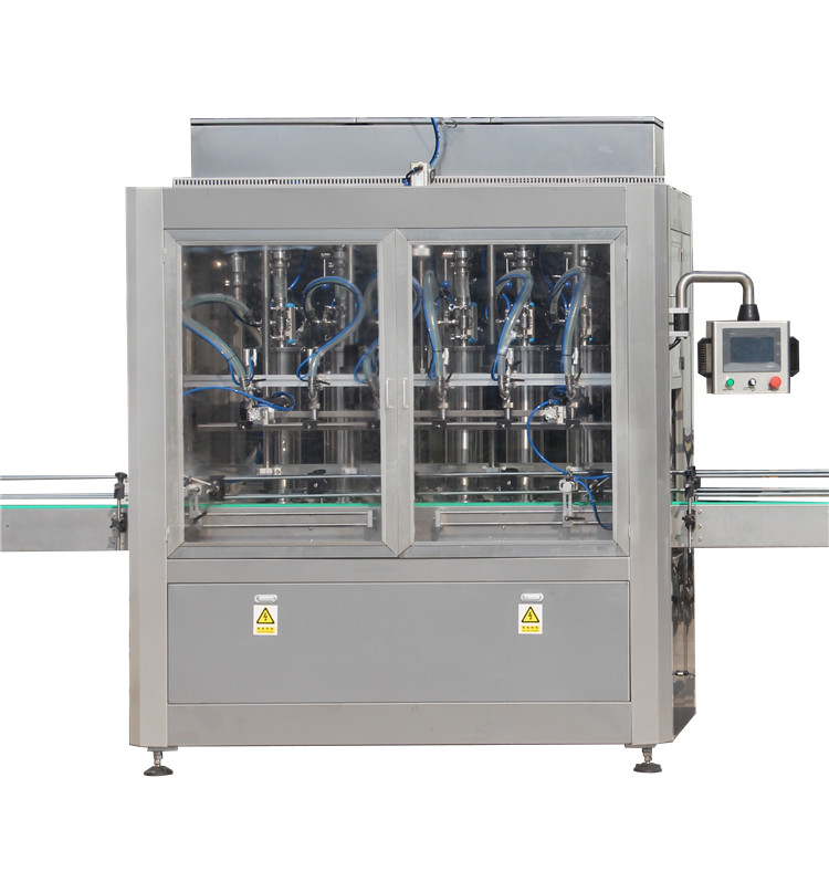 Automatizované zařízení na plnění olivového oleje do skleněných lahví 500ml - 2500ml